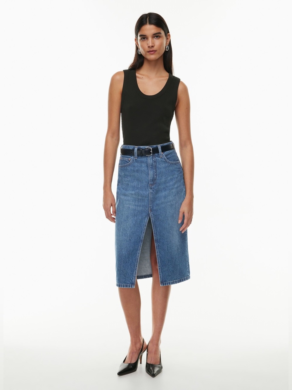 Aritzia Denim Forum 90’s Halle Jean Skirt